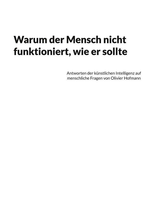 Produktbild: Warum der Mensch nicht funktioniert, wie er sollte