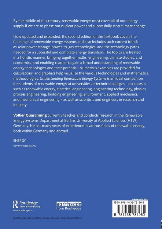 Produktbild: Understanding Renewable Energy Systems
