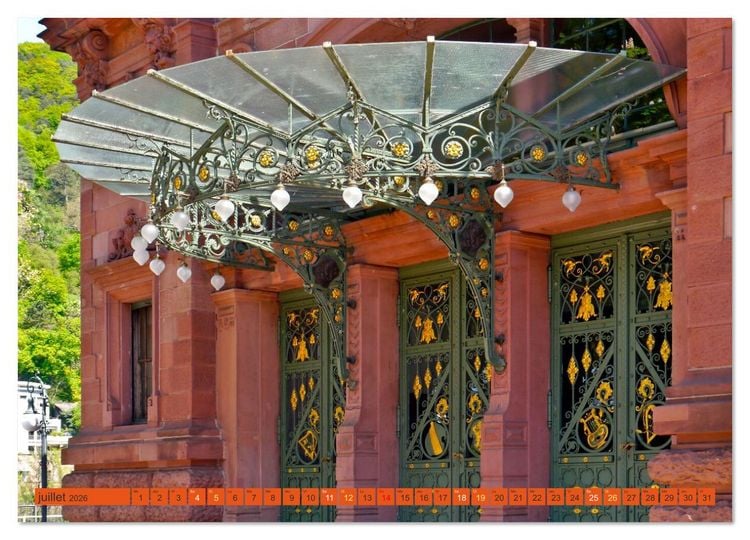 Produktbild: Magnifique Heidelberg (Calendrier mural 2026 DIN A2 vertical) calendrier de bureau