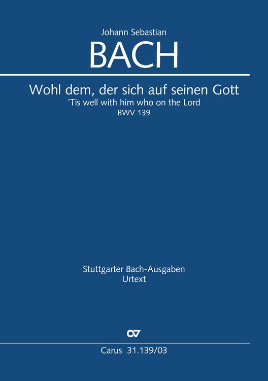 Produktbild: Wohl dem, der sich auf seinen Gott (Klavierauszug)