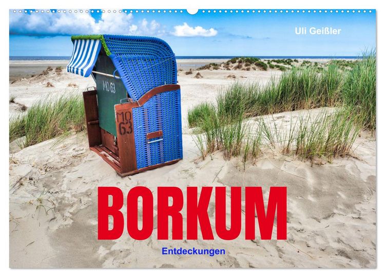 Produktbild: BORKUM Entdeckungen (Wandkalender 2026 DIN A2 quer), CALVENDO Monatskalender