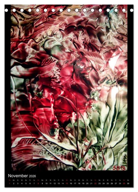 Produktbild: Wachs-Mal-ART encaustic (Tischkalender 2026 DIN A5 hoch), CALVENDO Monatskalender