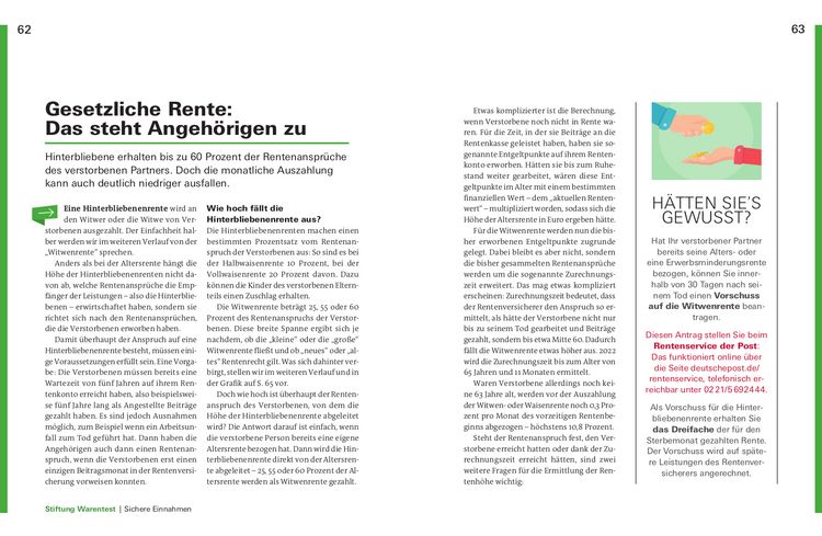 Produktbild: Finanzplaner Witwen und Witwer