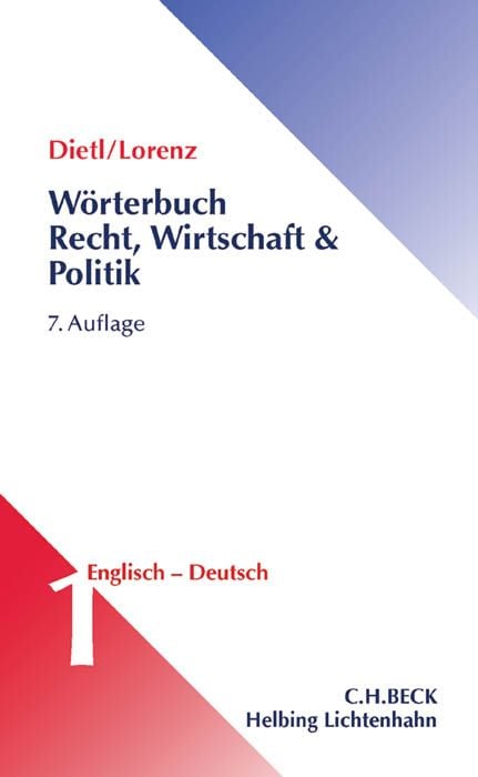 Produktbild: W&ouml;rterbuch Recht, Wirtschaft & Politik Band 1: Englisch - Deutsch
