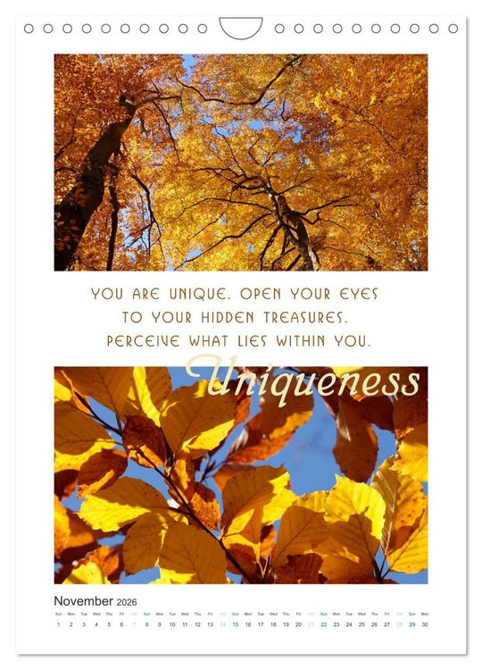 Produktbild: Inspiration for your Journey (Wall Calendar 2026 DIN A4 portrait), CALVENDO 12 Month Wall Calendar