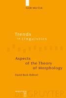 Produktbild: Aspects of the Theory of Morphology