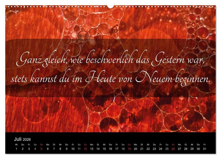 Produktbild: Mit Spr&uuml;chen und Weisheiten durch&acute;s Jahr (Wandkalender 2026 DIN A2 quer), CALVENDO Monatskalender