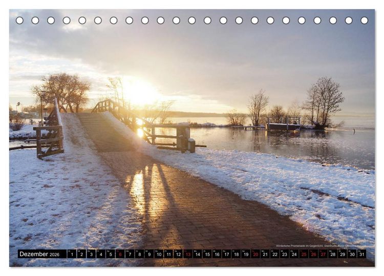 Produktbild: Steinhuder Meer, Momentaufnahmen von Christine Bienert (Tischkalender 2026 DIN A5 quer), CALVENDO Monatskalender