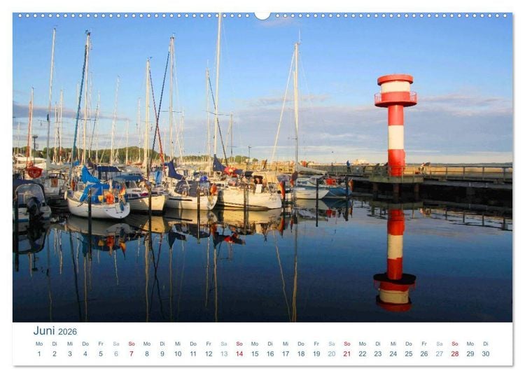 Produktbild: Eckernf&ouml;rde 2026. Impressionen rund um den Hafen (hochwertiger Premium Wandkalender 2026 DIN A2 quer), Kunstdruck in Hochglanz