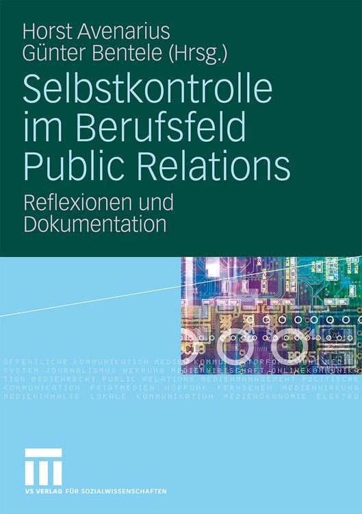 Produktbild: Selbstkontrolle im Berufsfeld Public Relations
