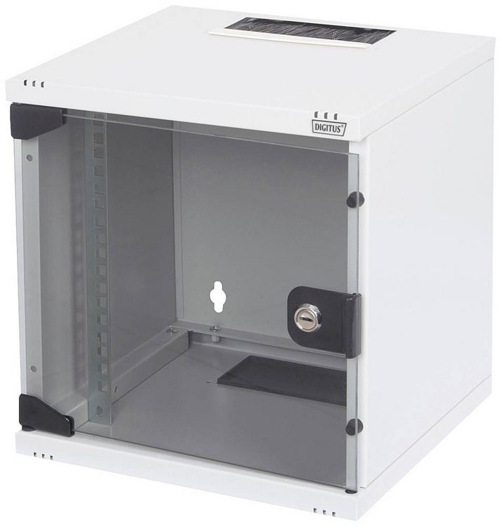 Produktbild: Digitus DN-10-05U-1 10 Zoll Wandgeh&auml;use 6 HE Lichtgrau (RAL 7035)