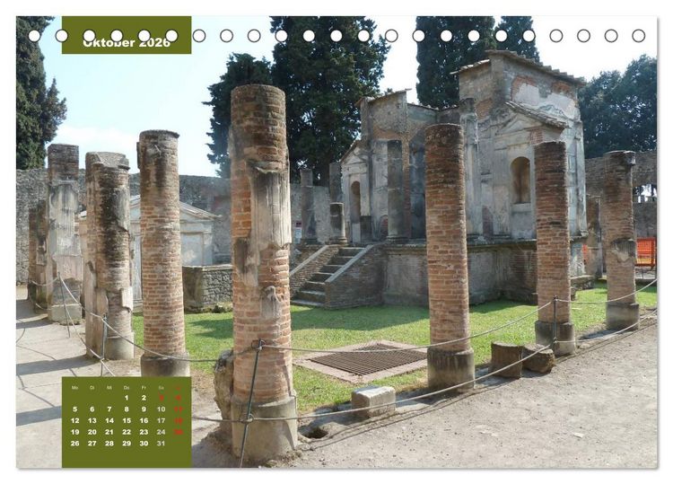 Produktbild: Pompeji-Kalender (Tischkalender 2026 DIN A5 quer), CALVENDO Monatskalender