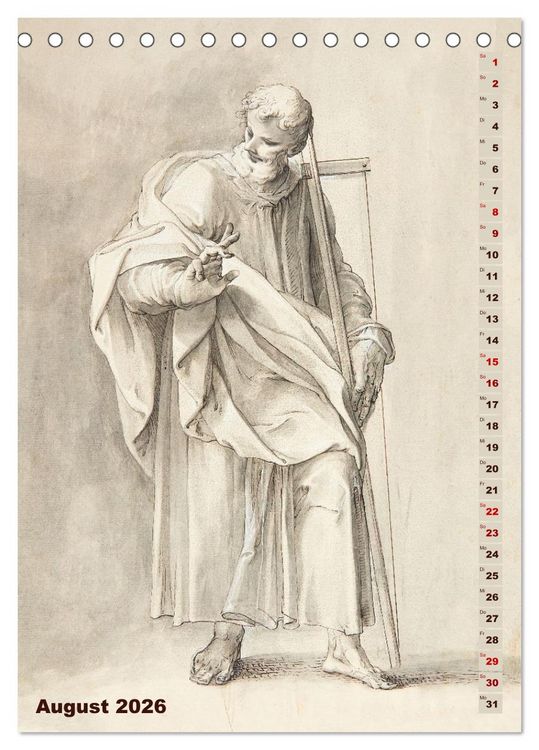 Produktbild: Jesus und die zw&ouml;lf Apostel (Tischkalender 2026 DIN A5 hoch), CALVENDO Monatskalender