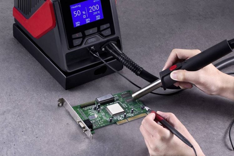 Produktbild: TOOLCRAFT TPS-800 Hei&szlig;luftstation digital 1000W 100 - 480&deg;C