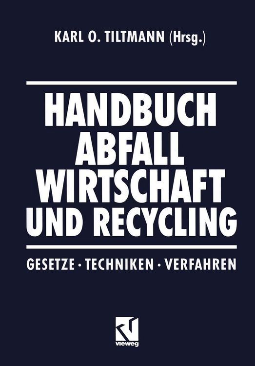 Produktbild: Handbuch Abfall Wirtschaft und Recycling