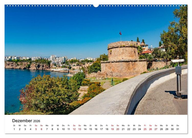 Produktbild: T&uuml;rkei, Antalya: Urlaubsparadies am Mittelmeer (Wandkalender 2026 DIN A2 quer), CALVENDO Monatskalender