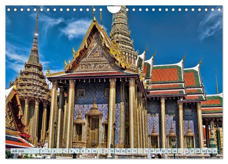 Produktbild: Bangkok - K&ouml;nigreich Thailand (Wandkalender 2026 DIN A4 quer), CALVENDO Monatskalender