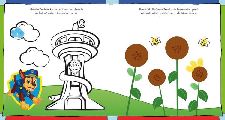 Produktbild: PAW Patrol Kindergartenheft: Mein erstes Fingerstempel-Malbuch