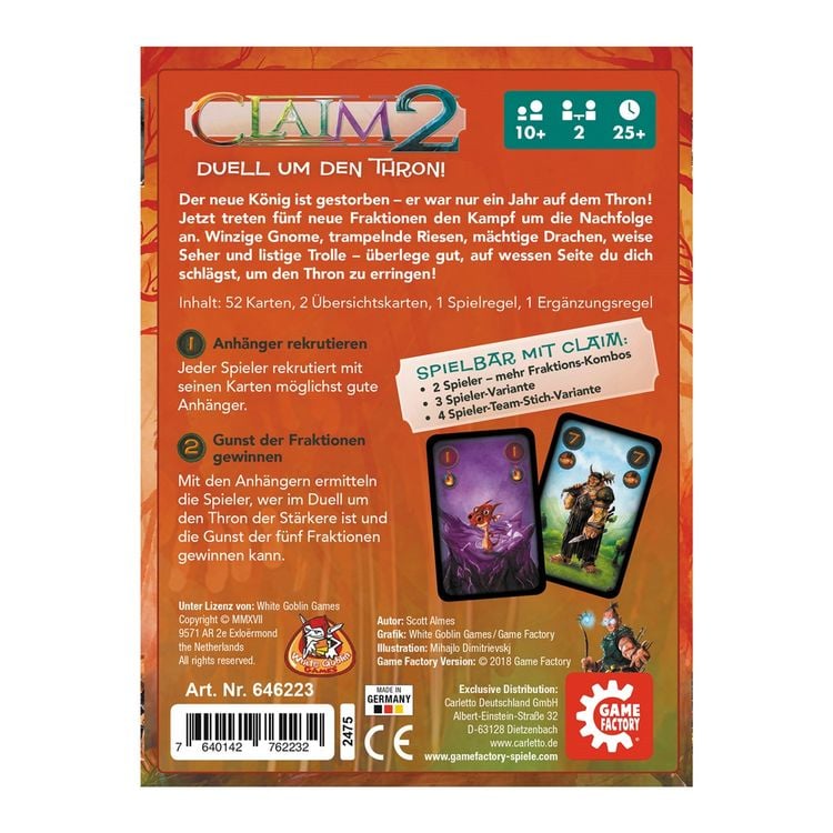 Produktbild: Claim 2 (Spiel)