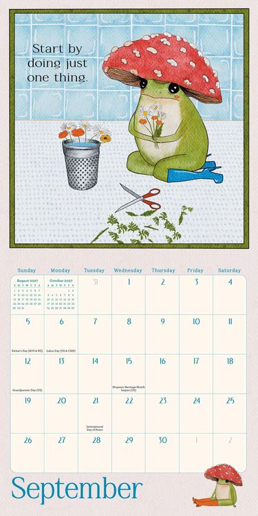 Produktbild: Little Frog's Guide to Self-Care Mini Wall Calendar 2027