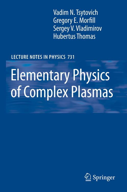 Produktbild: Elementary Physics of Complex Plasmas