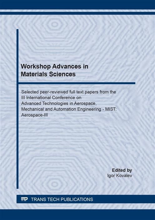 Produktbild: Workshop Advances in Materials Sciences