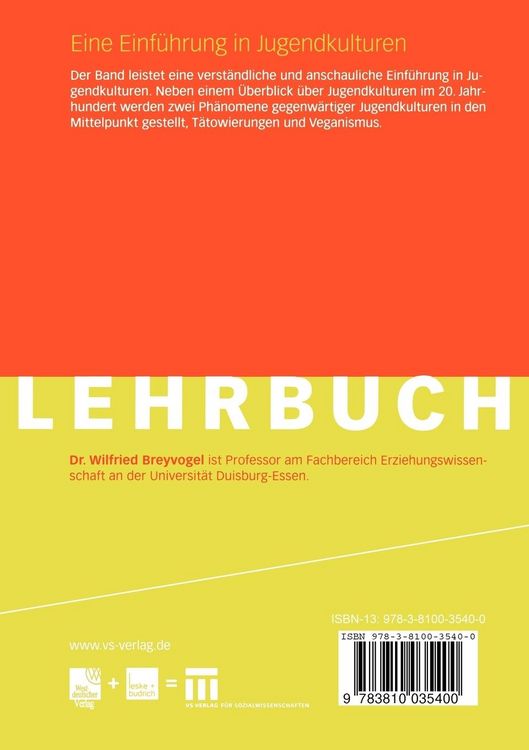 Produktbild: Eine Einf&uuml;hrung in Jugendkulturen