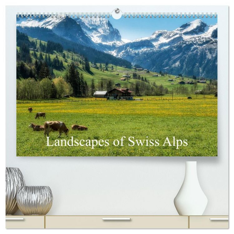 Produktbild: Landscapes of Swiss Alps (High Quality Premium Wall Calendar 2026 DIN A2 landscape),CALVENDO 12 Month Wall Calendar