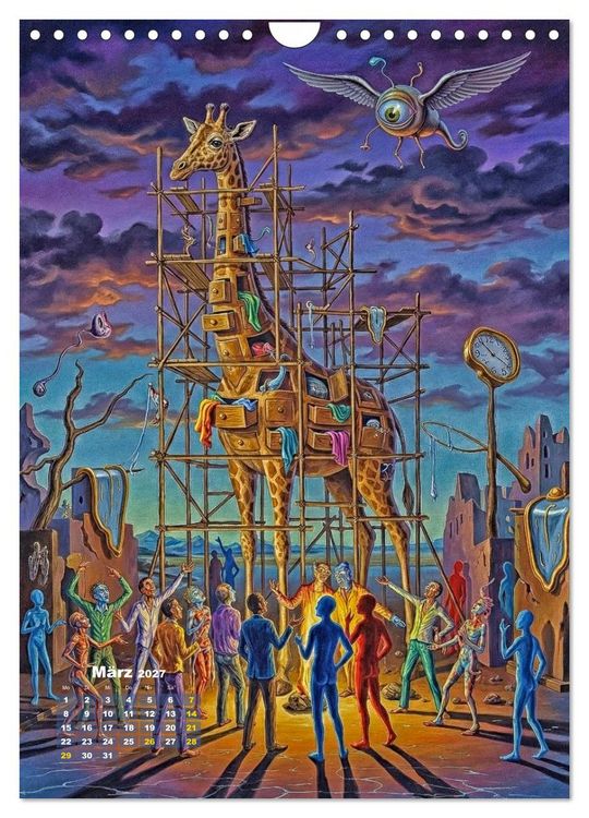 Produktbild: Dali und Magritte: zwei surreale Wirklichkeiten (Wandkalender 2027 DIN A4 hoch), CALVENDO Monatskalender