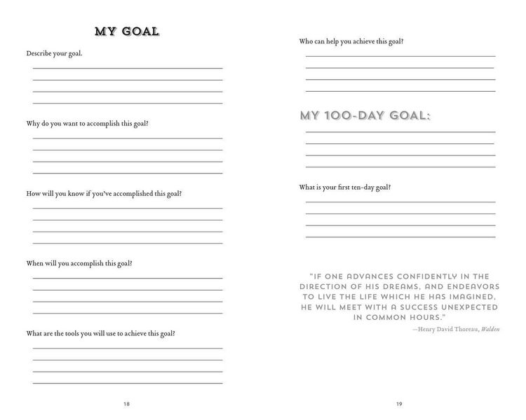 Produktbild: The 100-Day Goal Journal