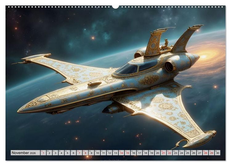 Produktbild: Kosmische Extravaganz (Wandkalender 2026 DIN A2 quer), CALVENDO Monatskalender