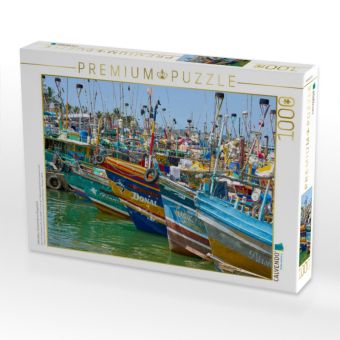 Produktbild: CALVENDO Puzzle Hafenleben: Fischerboote im Morgenlicht | 1000 Teile Lege-Gr&ouml;&szlig;e 64x48cm Foto-Puzzle f&uuml;r gl&uuml;ckliche Stunden
