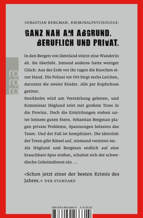 Produktbild: Die Toten, die niemand vermisst / Sebastian Bergman Band 3