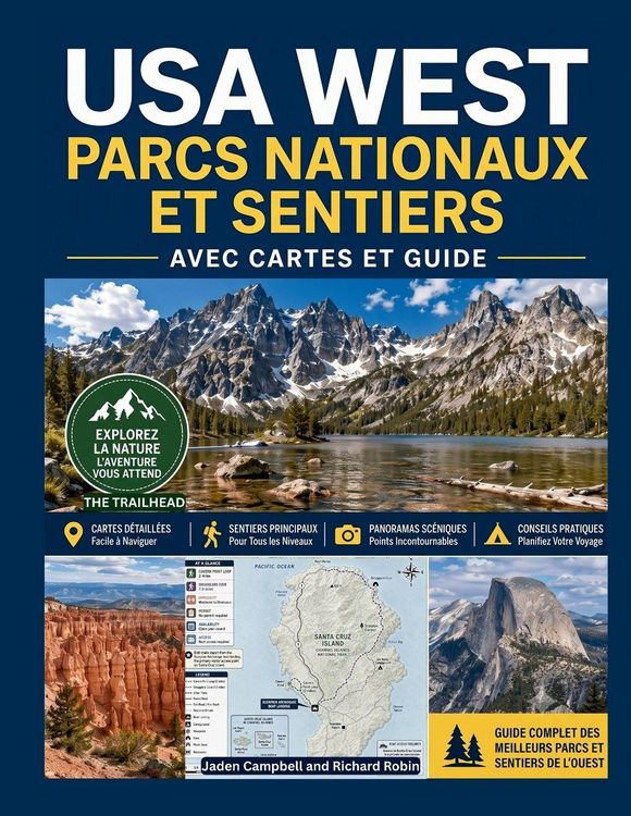 Produktbild: USA WEST PARCS NATIONAUX ET SENTIERS AVEC CARTES ET GUIDE