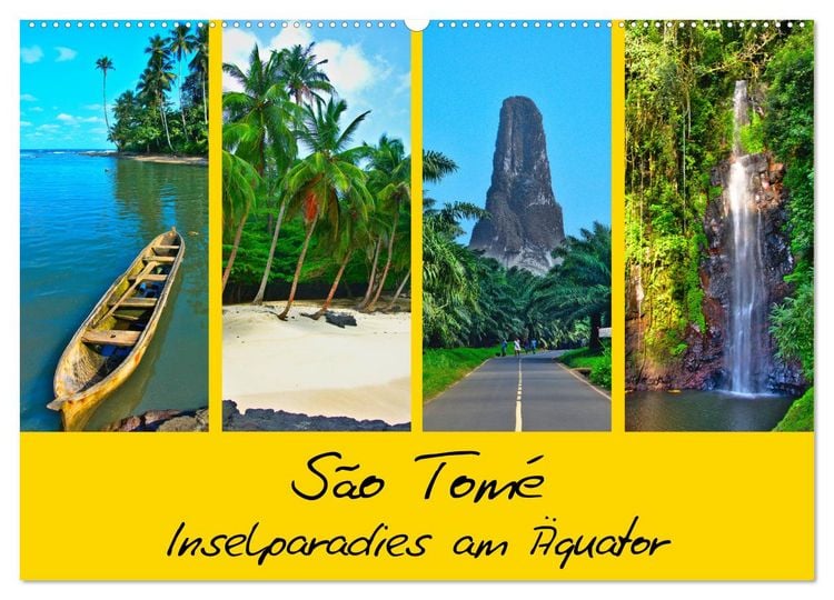 Produktbild: S&atilde;o Tom&eacute; - Inselparadies am &Auml;quator (Wandkalender 2026 DIN A2 quer), CALVENDO Monatskalender