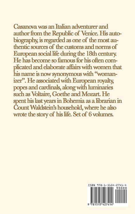 Produktbild: The Memoirs of Jacques Casanova de Seingalt Vol. 5 in London and Moscow