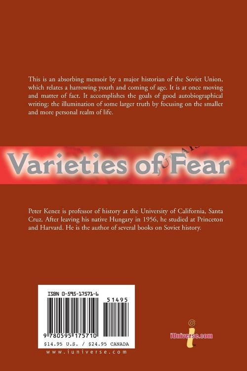 Produktbild: Varieties of Fear
