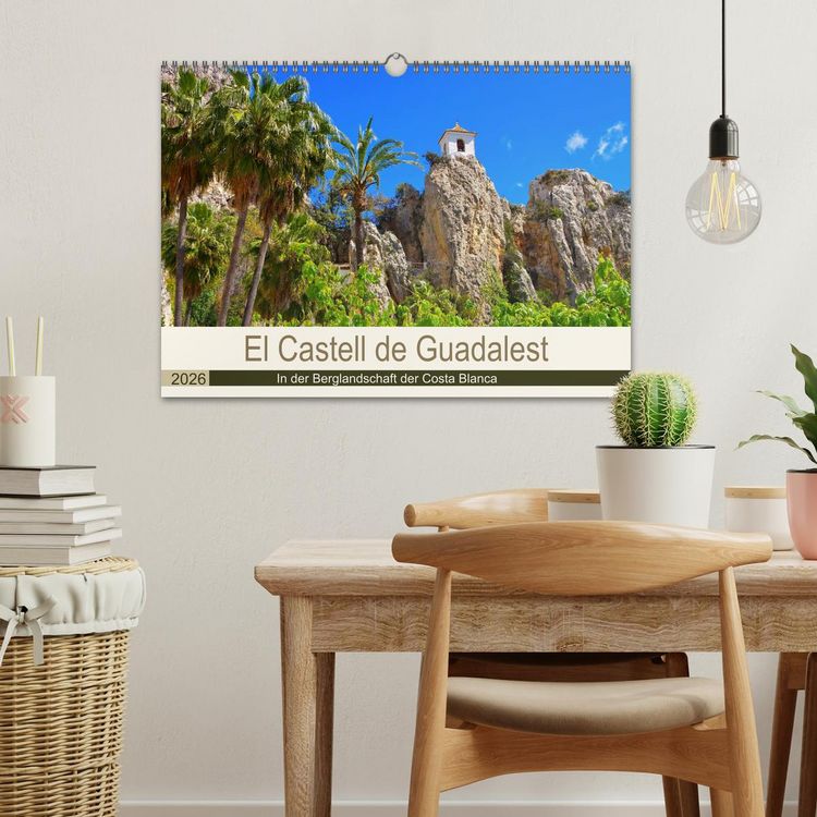 Produktbild: El Castell de Guadalest - In der Berglandschaft der Costa Blanca (Wandkalender 2026 DIN A3 quer), CALVENDO Monatskalender