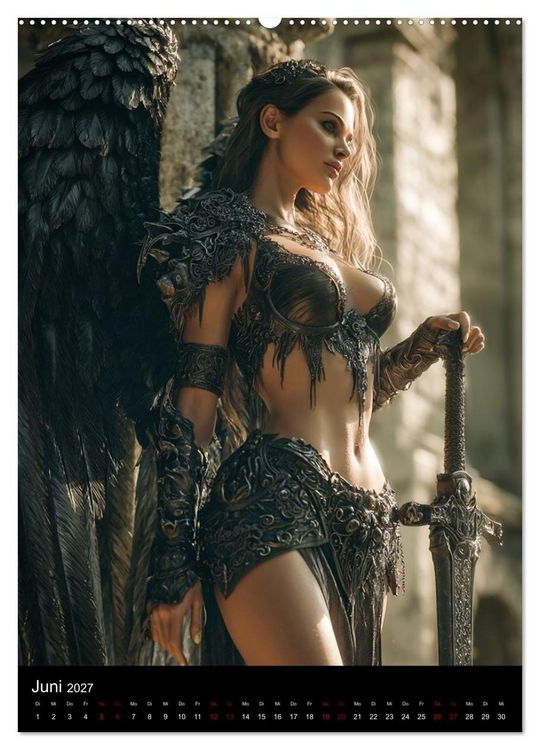 Produktbild: Gothic Angels (Wandkalender 2027 DIN A2 hoch), CALVENDO Monatskalender