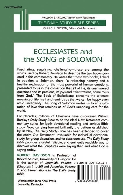 Produktbild: Ecclesiastes and the Song of Solomon