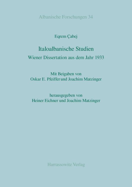 Produktbild: Italoalbanische Studien