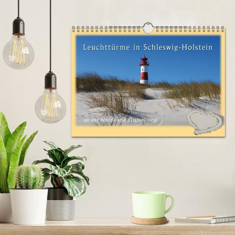 Produktbild: Leuchtt&uuml;rme Schleswig-Holsteins (Wandkalender 2026 DIN A4 quer), CALVENDO Monatskalender