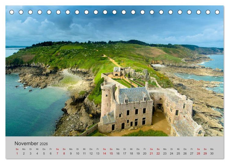 Produktbild: Die Sch&ouml;nheit der Bretagne (Tischkalender 2026 DIN A5 quer), CALVENDO Monatskalender