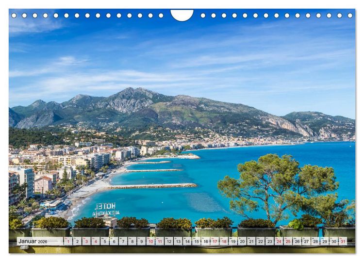 Produktbild: C&Ocirc;TE D&rsquo;AZUR Bezaubernde Orte (Wandkalender 2026 DIN A4 quer), CALVENDO Monatskalender