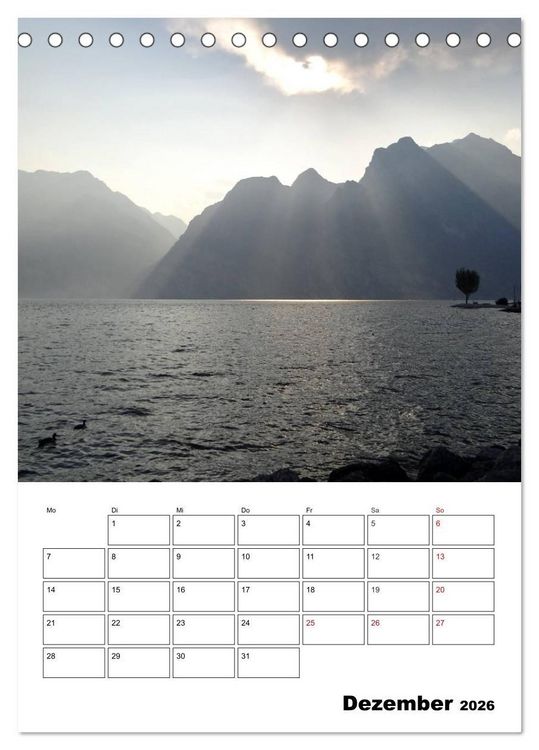 Produktbild: Am Gardasee (Tischkalender 2026 DIN A5 hoch), CALVENDO Monatskalender