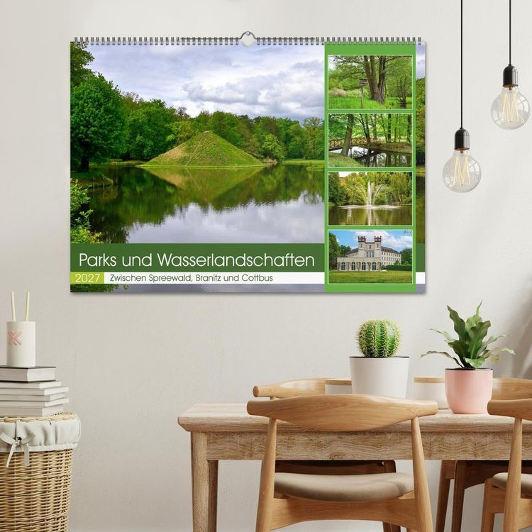 Produktbild: Parks und Wasserlandschaften (Wandkalender 2027 DIN A2 quer), CALVENDO Monatskalender