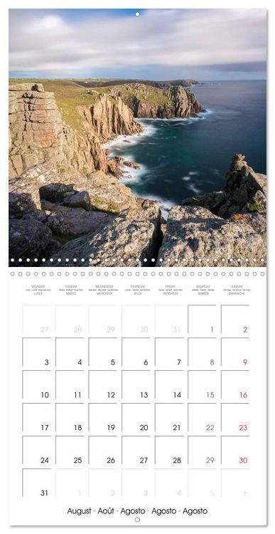 Produktbild: Beautiful Cornish Seascapes (Wall Calendar 2026 12 &times; 12 Inch) CALVENDO 12 Month Wall Calendar
