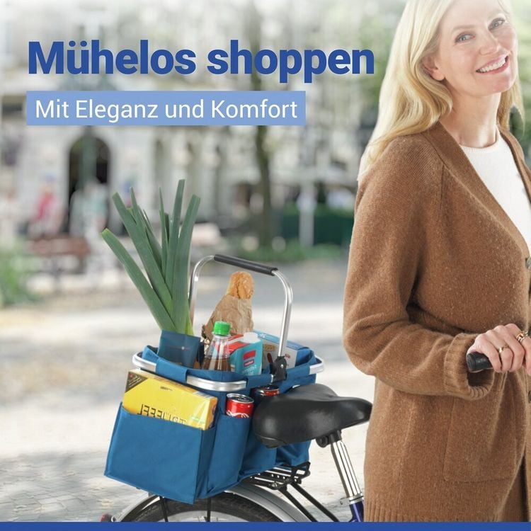 Produktbild: Universal Outdoor Korb 37 L, Blau, variable Inneneinteilung dank Klettfixierung