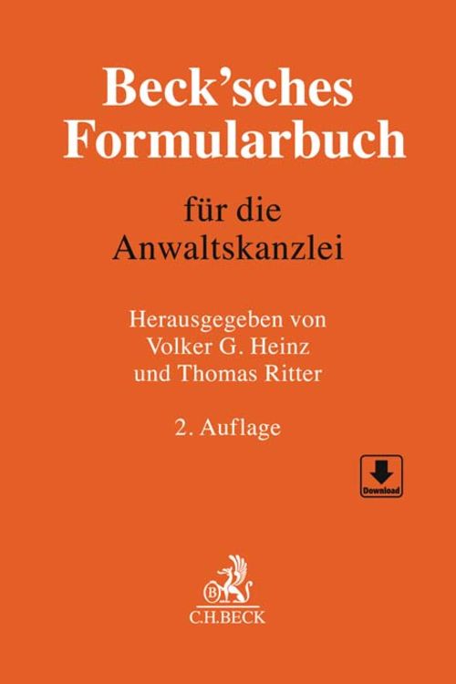 Produktbild: Beck'sches Formularbuch f&uuml;r die Anwaltskanzlei