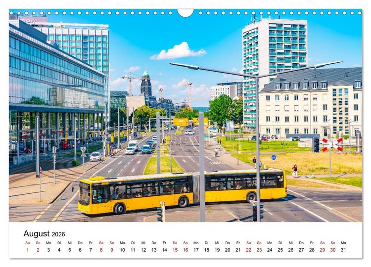 Produktbild: Dresden, Pure Eleganz an der Elbe (Wandkalender 2026 DIN A3 quer), CALVENDO Monatskalender